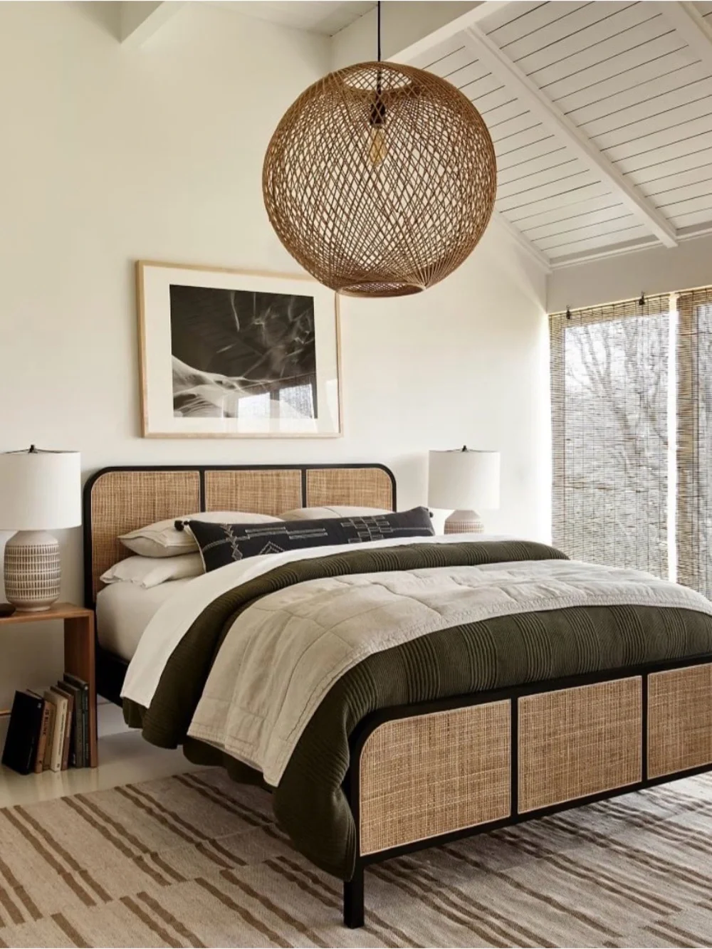 West Elm European Flax Linen Box Stitch Quilt & Sham